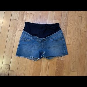 Angel Maternity Jean Shorts